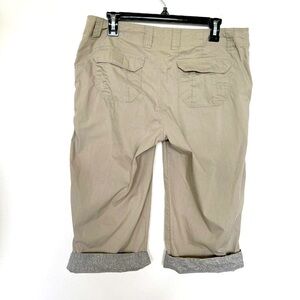 EDDIE Bauer hiking capris pants 10 beige